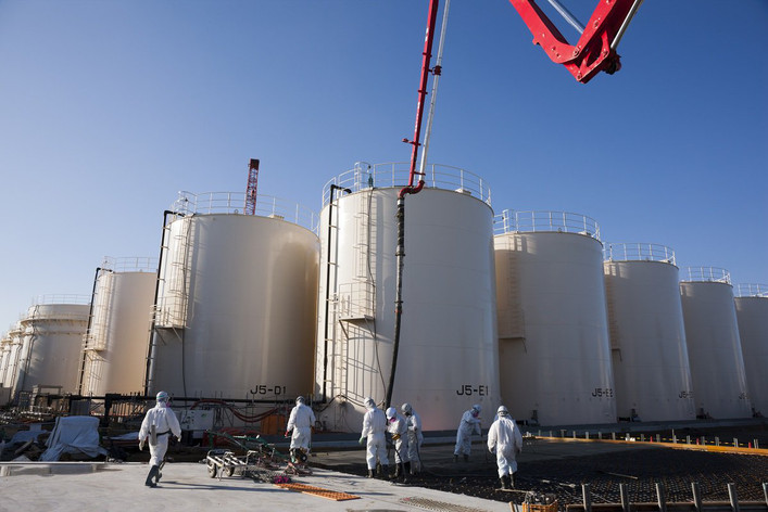 Cuve de stockage eau Fukushima @Tepco
