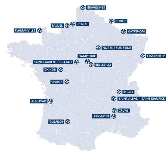 Centrales nucléaires en France