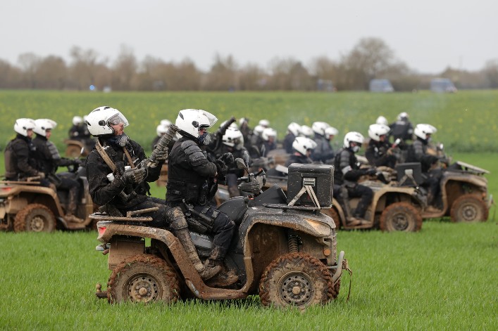 Megabassines sainte soline THIBAUD MORITZ AFP Megabassines sainte soline THIBAUD MORITZ AFP