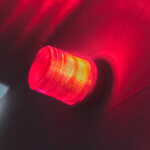 Une sirène d'alerte rouge, alarme lumineuse rouge