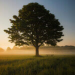Un arbre seul dans une plaine, symbole de l'agriculture régénérative