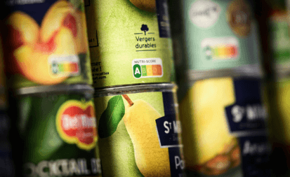 le Nutri-score affiché sur un produit en rayon.